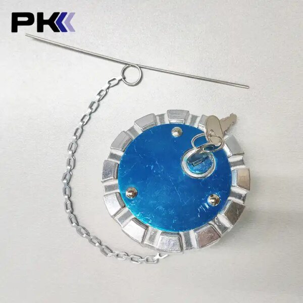 For Peterbilt Semi Truck OEM SNV431089 572.1036 K071 385 1234 Locking Diesel Fuel Gas Cap With Chains - Image 3