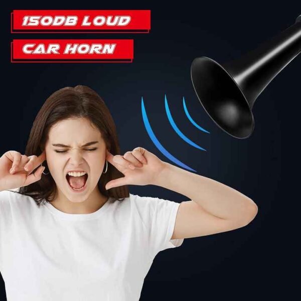 Air Horn for Truck Boats Car,12V 150DB Loud Single Trumpet Train Horns Kit with 120 PSI Air Compressor - Image 4